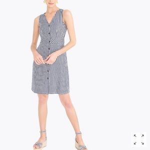 J.Crew Gingham Button-Down Dress